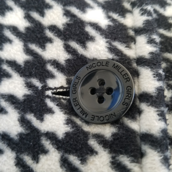 Nicole Miller Fleece Houndstooth Girls 6-6X - Picture 3 of 8